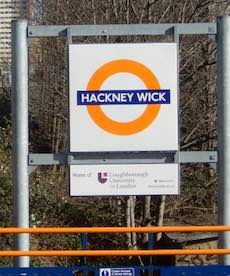 Hackney Wick station sign