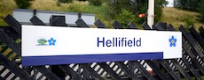 Hellifield station sign