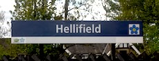 Hellifield station sign