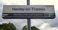 Henley-on-Thames station sign