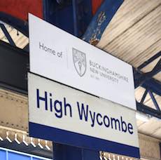 High Wycombe station sign