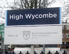 High Wycombe station sign