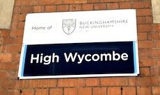 High Wycombe station sign