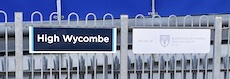 High Wycombe station sign