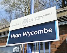 High Wycombe station sign