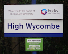 High Wycombe station sign