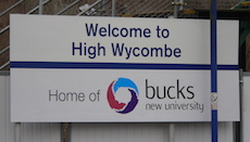 High Wycombe station sign