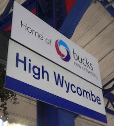 High Wycombe station sign