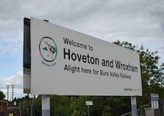 Hoveton station sign