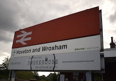 Hoveton station sign