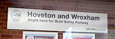 Hoveton station sign