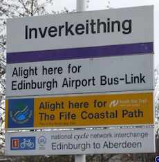 Inverkeithing station sign