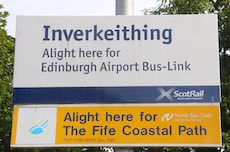 Inverkeithing station sign