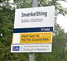 Inverkeithing station sign