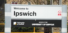 Ipswich station sign