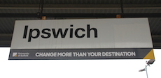 Ipswich station sign