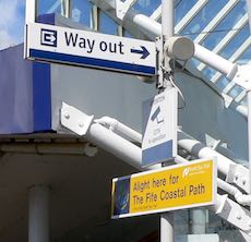 Kirkcaldy station sign