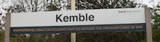 Kemble station sign