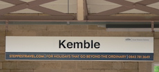 Kemble station sign