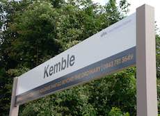 Kemble station sign