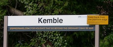 Kemble station sign