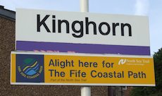 Kinghorn station sign