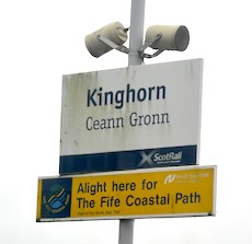 Kinghorn station sign