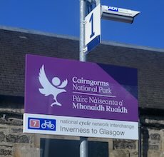 Kingussie station sign