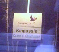 Kingussie station sign