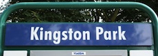 Kingston Park station sign