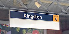 Kingston station sign