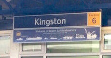 Kingston station sign