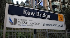 Kew Bridge station sign
