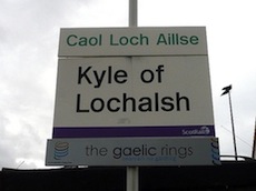 Kyle of Lochalsh station sign