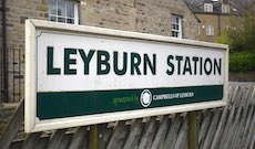Leyburn station sign