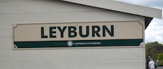 Leyburn station sign