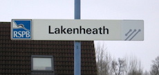 Lakenheath station sign
