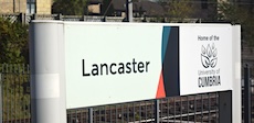 Lancaster station sign