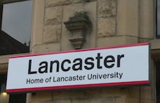 Lancaster station sign