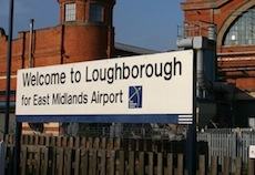 Loughborough station sign