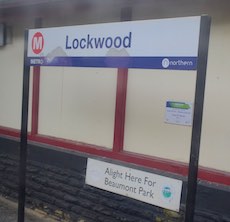 Lockwood station sign