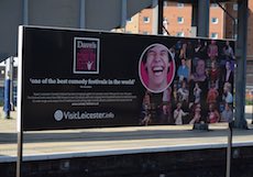 Leicester station sign