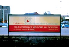 Leicester station sign