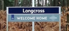 Longcross station sign