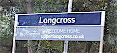 Longcross station sign