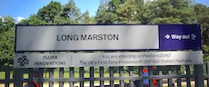 Long Marston station sign