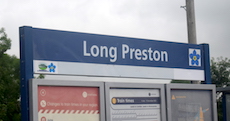 Long Preston station sign