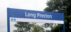 Long Preston station sign