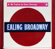 Ealing Broadway station sign