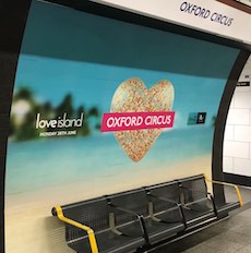 Oxford Circus station sign